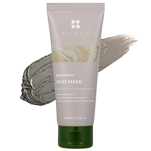 قناع الطين الطيني من برمود بوريونغ لتقليل المسام وتقليل الرؤوس السوداء والتحكم في حب الشباب للبشرة الدهنية وتخفيف الاحمرار وشد البشرة للنساء والرجال قناع الطين الاستشفائي 110 مل 372 أونصة سائلة